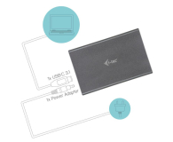 i-tec USB 3.0 / USB-C Obudowa 2x M.2 SATA RAID 0/1/JBOD ALU - 518507 - zdjęcie 3